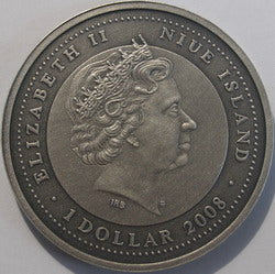 1 $, Kalendarz chiński - Rok Bawoła - Byk (Year of the Ox 2009), 2008