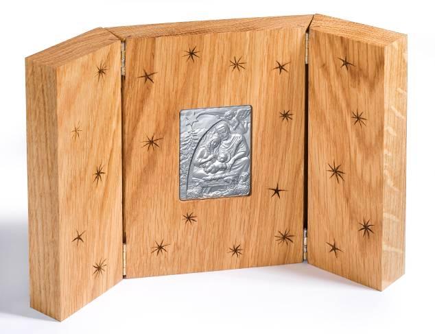 Święta Rodzina - medal srebrzony, oksydowany