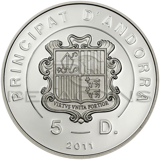 Andora 2011 5 Dinar Merry Christmas - Bon Nadal
