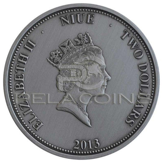 Niue Island 2013 2$ Fennec - Fox Babys