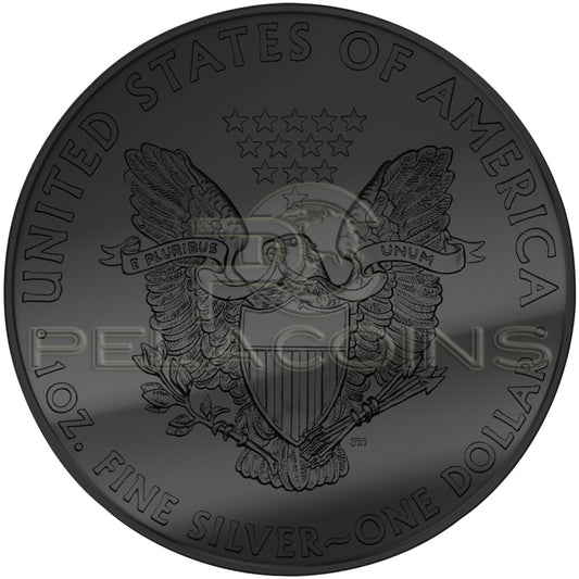 USA 2014 1$ Walking Liberty Golden Enigma 1oz Ruthenium Goldplated Silver Coin