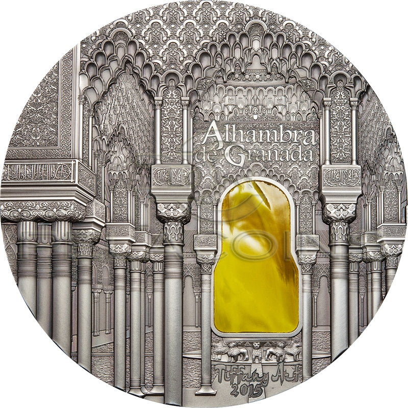 Palau 2015 50$ Tiffany Art - 1kg - Alhambra de Granada