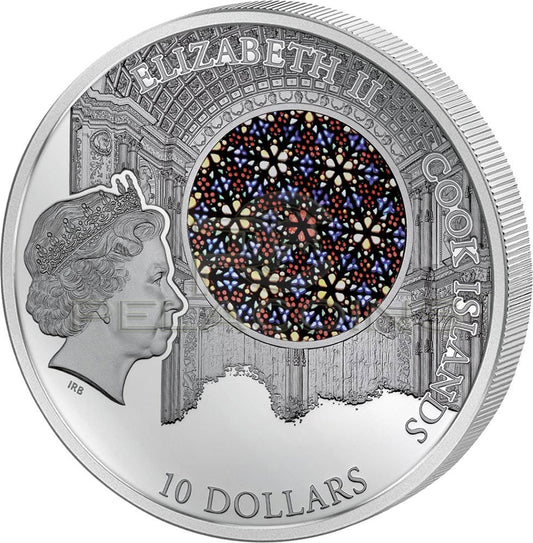 Cook Islands 2016 10$ Windows of Heaven - La Seu Cathedral Palma