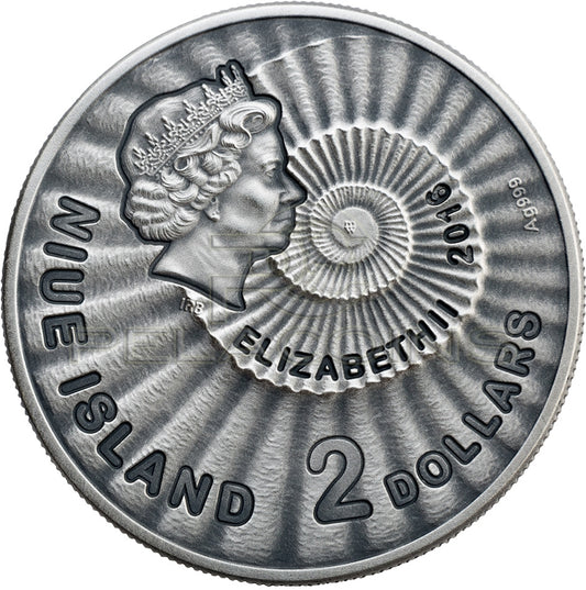 Niue 2016 2$ Eye of the Sahara In the Circle of Secret Coin