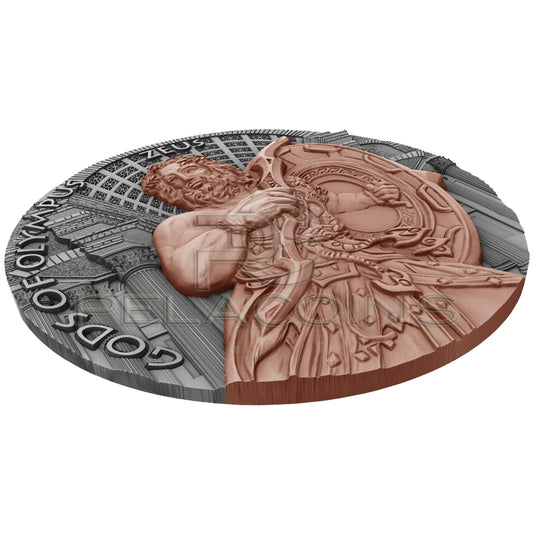 Niue Island 2016 5$ Gods of Olympus - Zeus 2oz