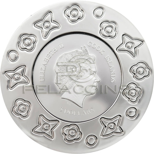 Cook Islands 2017 5$ Murrine Millefiori - Glass Art