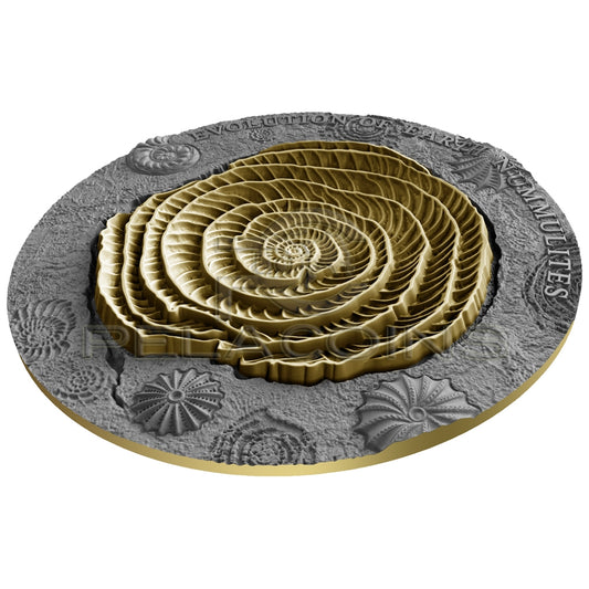 Niue Island 2017 2$ Evolution of Earth - Nummulites 2oz