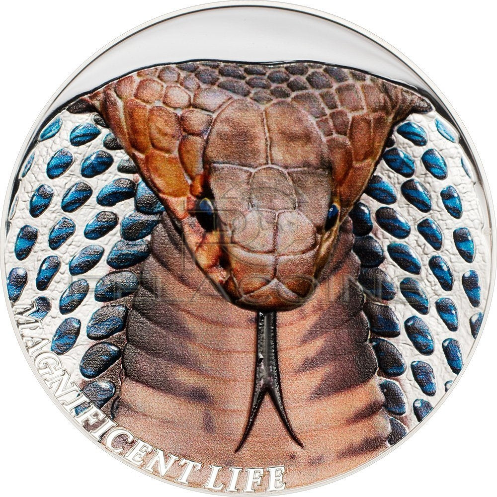 Cook Islands 2017 5$ Magnificent Life Cobra 1oz Silver Coin