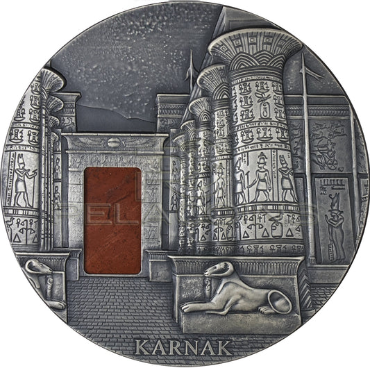 Chad 2017 10000 Francs KARNAK Egyptian Temple Jasper 1KG