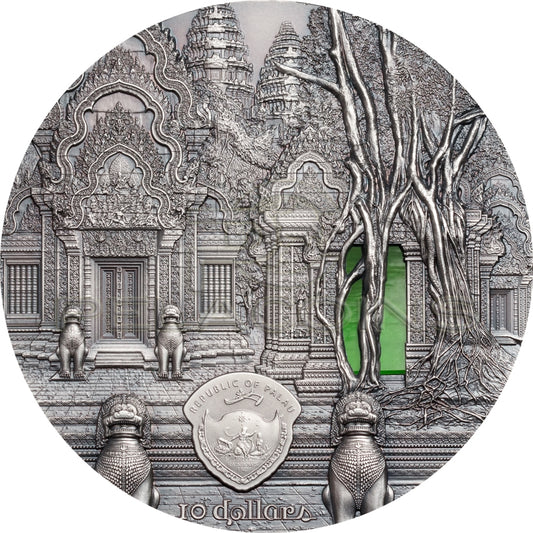 Palau 2019 10$ TIFFANY ART Angkor 2oz