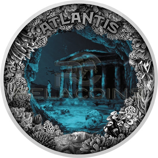 Niue 2019 5$ Atlantis - The Sunken City 2oz