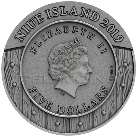 Niue Island 2019 5$ Woman Warrior AMAZONS 2oz