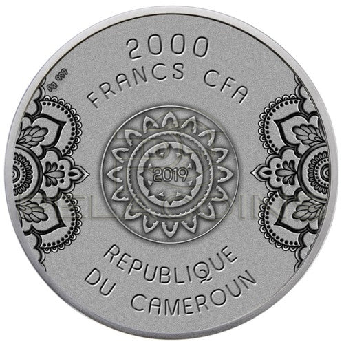 Cameroon 2019 2000 Francs MANDALA Wheel of Life 2oz