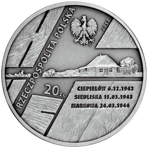 20 zł, Polacy ratujący Żydów - rodzina Ulmów, Baranków, Kowalskich, 2012