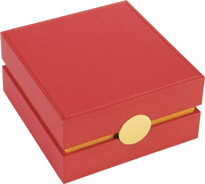 Eleganckie czerwono-złote etui