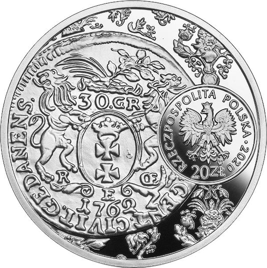 20 zł, Historia Monety Polskiej - złotówka gdańska Augusta III, 2020