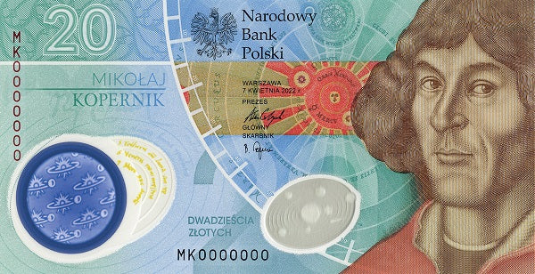 20 zł, banknot Mikołaj Kopernik, 2023