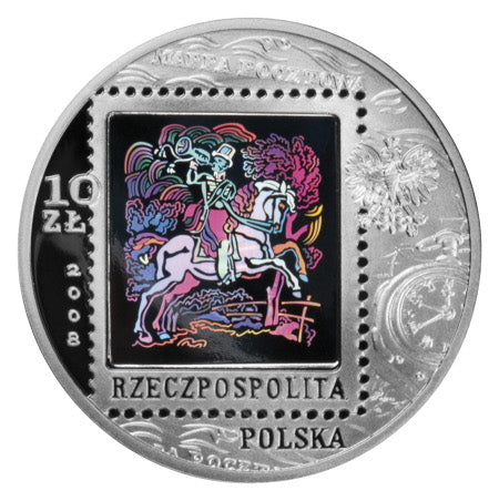 10 zł, 450 lat Poczty Polskiej, 2008