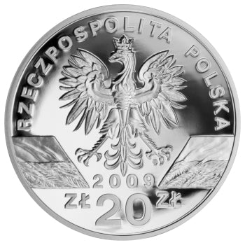 20 zł, Zwierzęta świata - Jaszczurka zielona (łac. Lacerta viridis), 2009