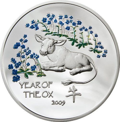 1 $, Kalendarz chiński - Rok Bawoła - Byczek (Year of the Ox 2009), 2008