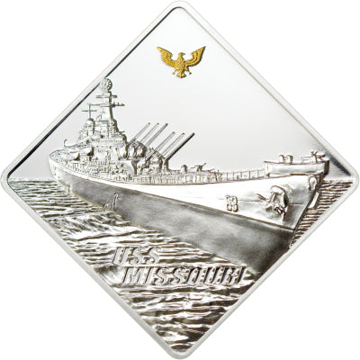 10 dolarów, Słynne okręty II  Wojny Światowej - USS Missouri (2 oz), 2008