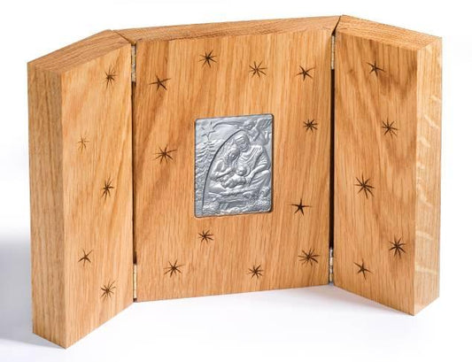 Święta Rodzina - medal srebrzony, oksydowany