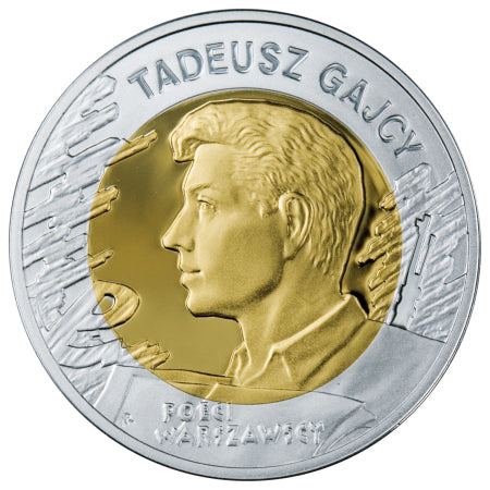 10 zł, 65. rocznica Powstania Warszawskiego - poeci warszawscy  - T. Gajcy, 2009