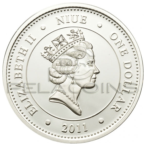 Niue Islands 2011 1$ Jaskinia Chauvet Rysunki Skalne