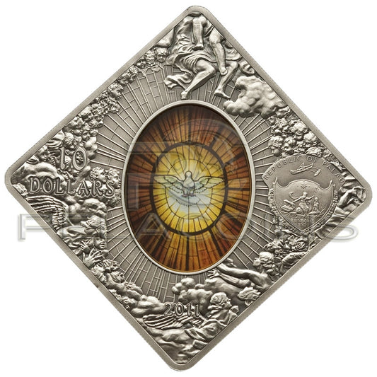 Palau 2011 10$ St. St. Peters Basilica Sacred Art Holy Windows