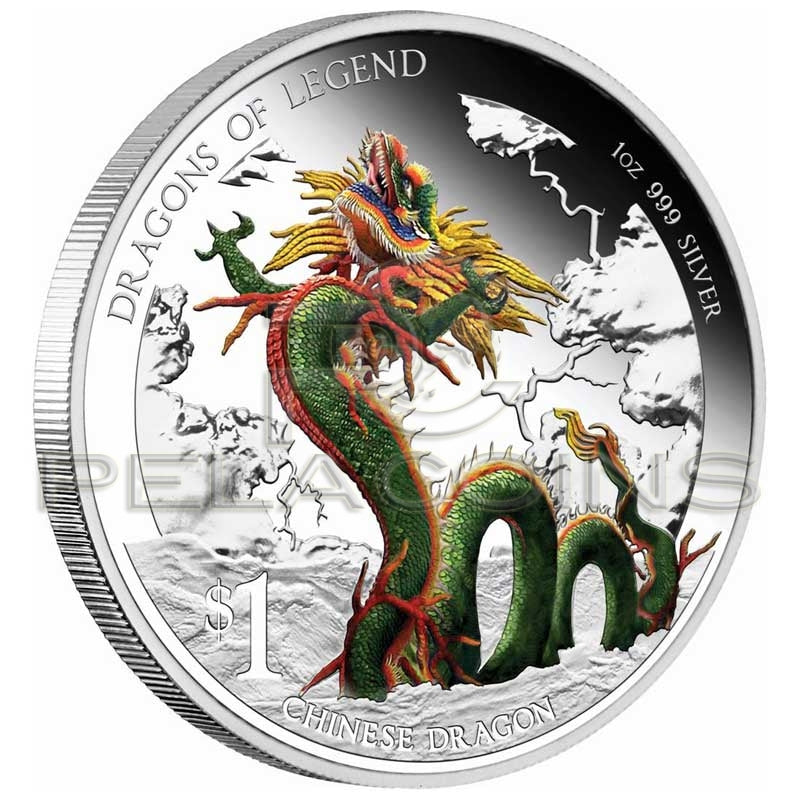 Tuvalu 2012 1$ Dragons of Legend 2 - Chinese Dragon
