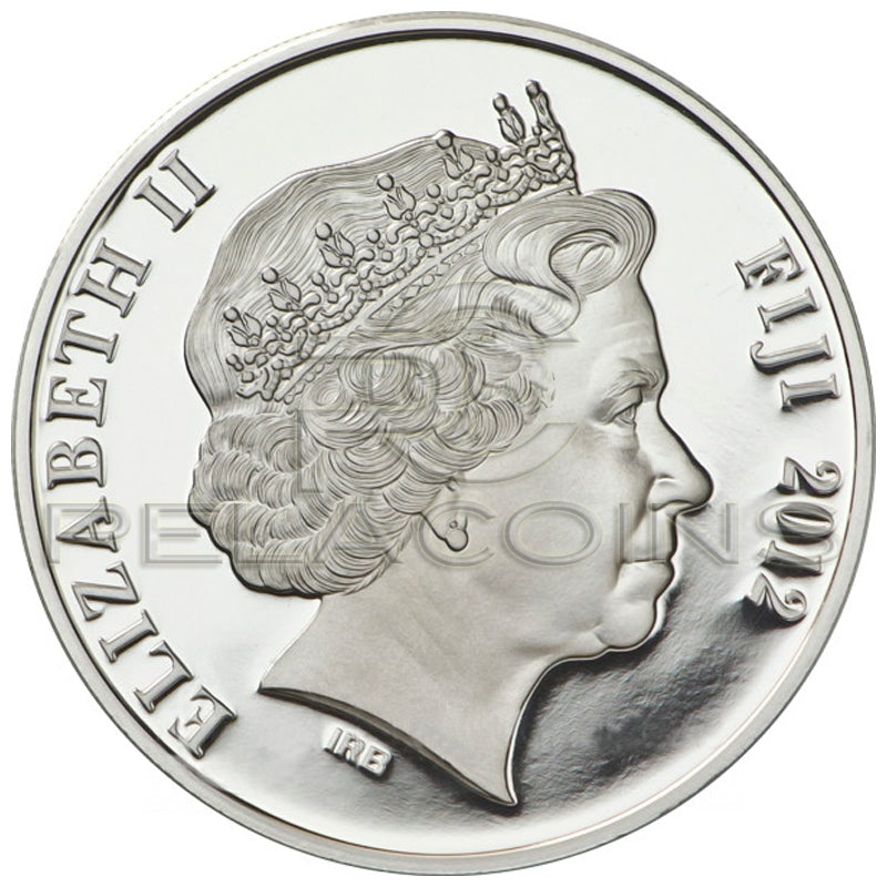 Fiji 2012 10$ Lunar Year of the Dragon with Pearl