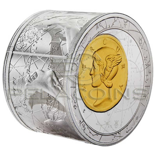Niue 2013 $50 Fortuna Redux Mercury 3D - Cylinder Shaped 6 Oz