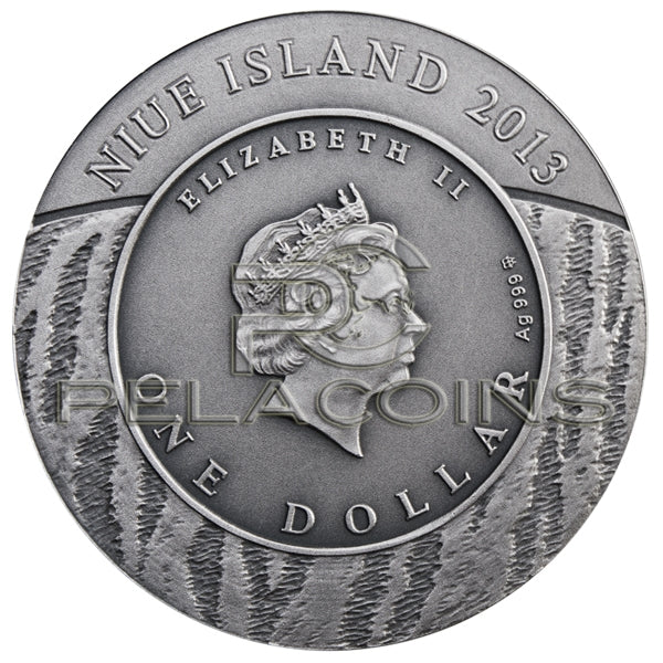 Niue Island 2013 1$ Wildlife Family - Tigers 1oz