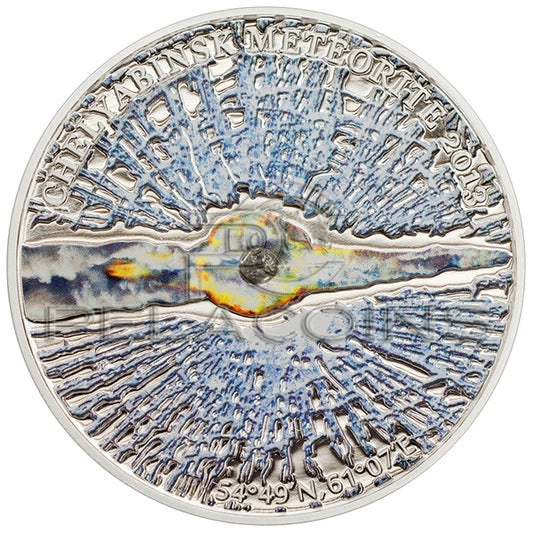 Cook Islands 2013 5$ Meteorite Chelyabinsk Russia