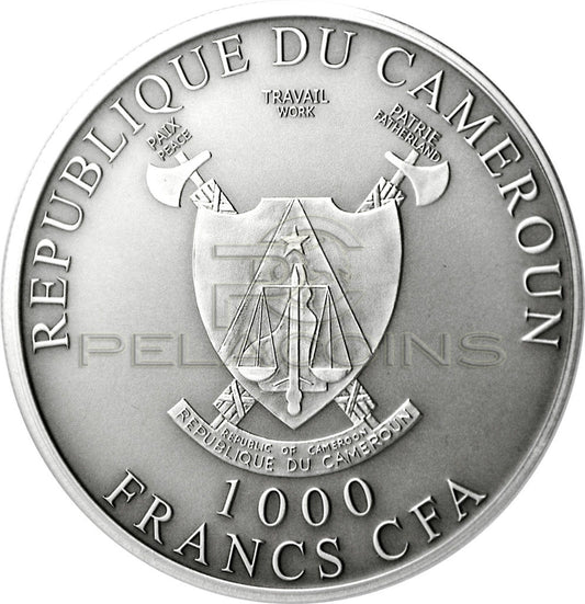 Kamerun 2013 1000 Francs Cross-River Gorilla Baby - Real Eye Effect