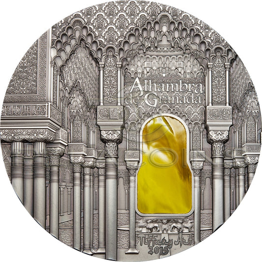 Palau 2015 50$ Tiffany Art - 1kg - Alhambra de Granada