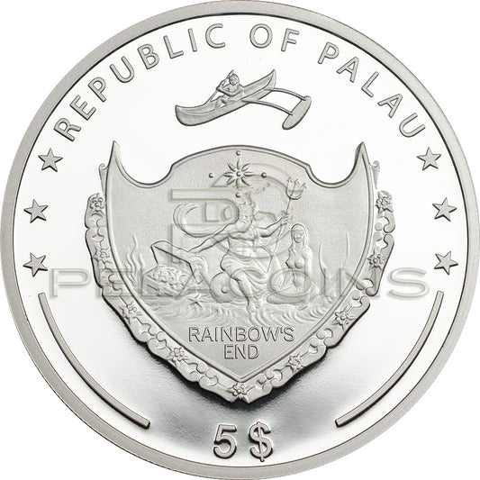 Palau 2016 5$ Ounce of Luck 1oz silver