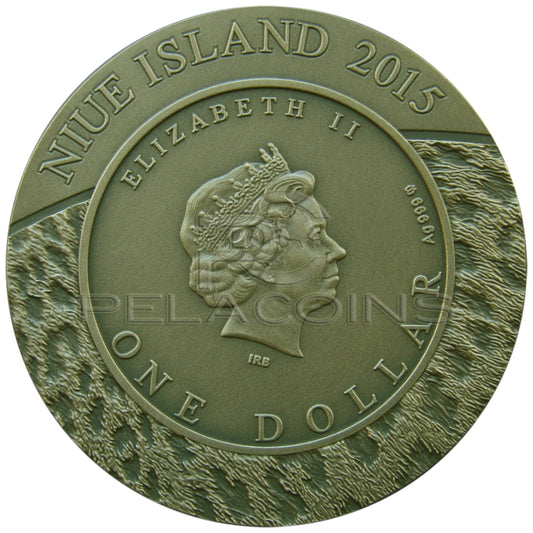 Niue Island 2015 1$ Wildlife Family III - Snow Leopards 1oz