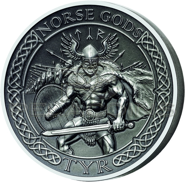 Cook Islands 2015 10$ Norse Gods III - Tyr 2oz Ultra High Relief