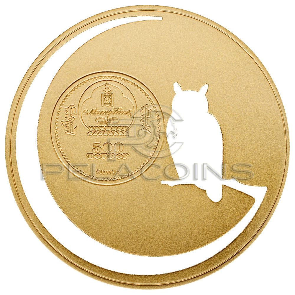 Mongolia 2016 500 Togrog Mongolian Nature - Owl