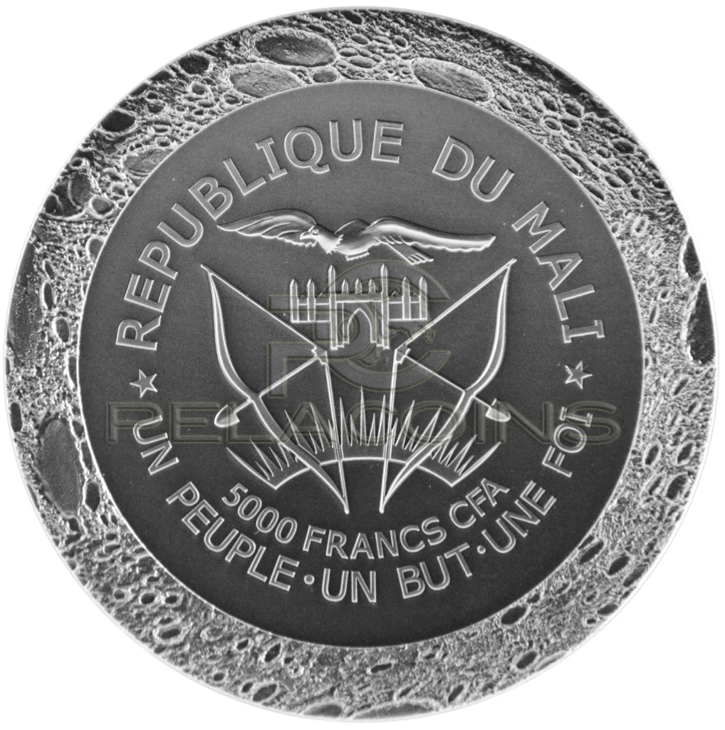 Mali 2016 5000 Francs Mercury Meteorite NWA 7325/8409 5oz