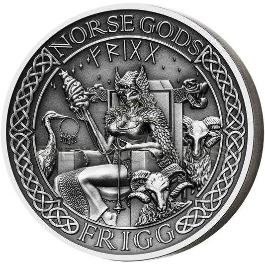 Cook Islands 2016 10$ Norse Gods VII - Frigg 2oz Ultra High Relief