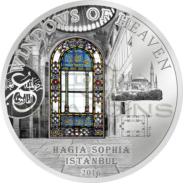 Cook Islands 2016 10$ Windows of Heaven - Hagia Sophia Istanbul