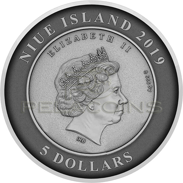 Niue 2019 5$ Atlantis - The Sunken City 2oz