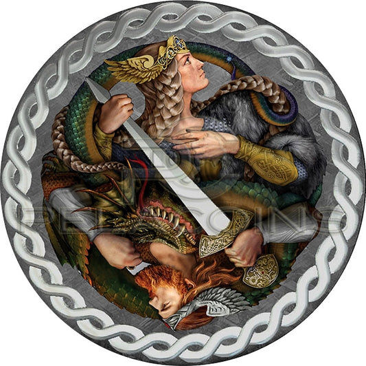 Niue 2019 1$ The Legend of the Nibelungs 1 oz Proof Pure Meteorite