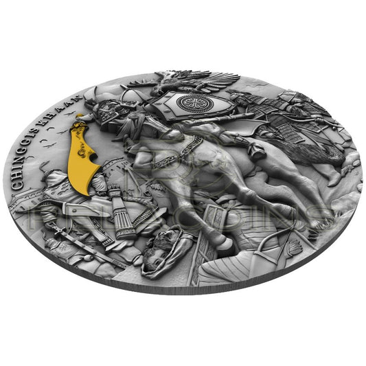 Niue Island 2019 5$ Chinggis Khaan - Gengis 2oz