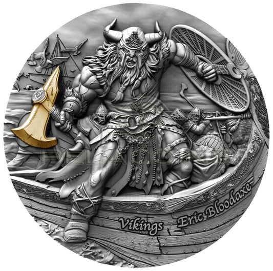 Niue Island 2020 5$ ERIC BLOODAXE - Vikings 2oz