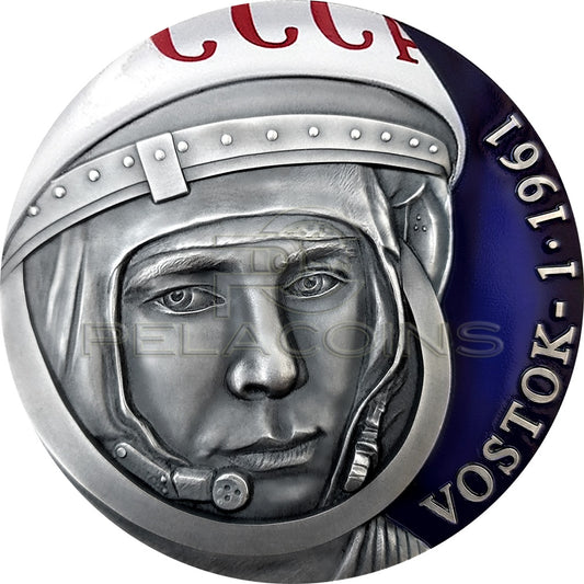 Cameroon 2021 3000 Francs YURI GAGARIN VOSTOK-1 60th Anniversary 3oz