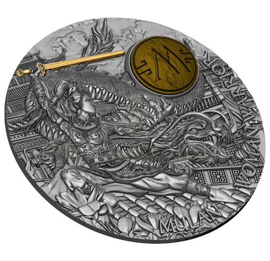 Niue Island 2021 5$ Woman Warrior III - Mulan