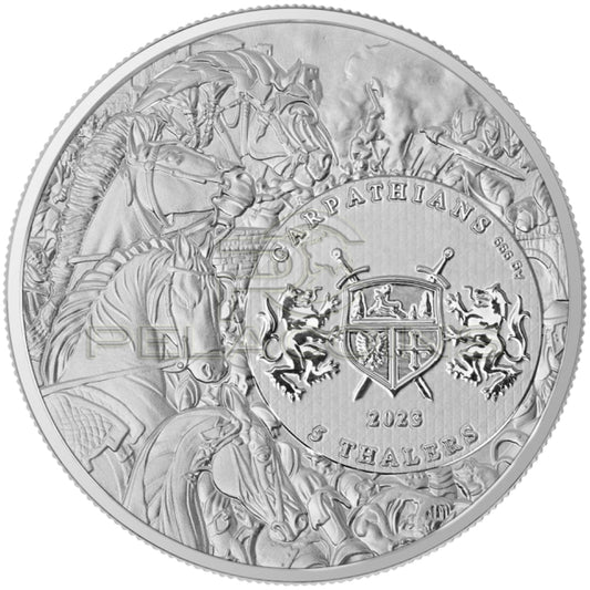 Carpathians 2023 5 Thalers Four Horsemen of Apocalypse - White Horse 1oz